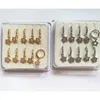 Gioielli per piercing al labbro Labret 10 pezzi cz pavimentato Anelli al naso a stella placcato in rame bianco k cerchi in oro 18 carati Corpo per donne ragazze gioielli regalo all'ingrosso 230906