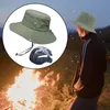 Breda randhattar hink hatt med strängar solskyddsbump insats rem huvudbonad för ridning fiske strand utomhus unisex 230907