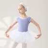 Scene Wear Girls Ballet Leotard Gymnastics Dance Dress Tutu kjol Performance Costume For Kids Ballerina Dancewear