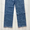 Mulheres jeans cintura alta designer em linha reta através de calças largas mostrar mulheres finas calças casuais tamanho S-2XL