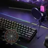 Microphones RGB Condensador Microphone Gaming Mic For Podcast Recording Studio Streaming Laptop Desktop PC