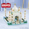 Bloki 695pcs Palace Build Block Architektura Przełomowy model Block Brick Children Educational DIY Prezenty urodzinowe R230907