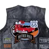 Männer Westen Männer Biker Leder Weste Stickerei Motorrad Weste Street Fashion Vintage Vier Jahreszeiten Männlich Punk Solide Ärmellose Jacke