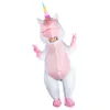 Outros suprimentos para festas de eventos OurWarm Unicorn Traje Inflável Halloween Decoração Full Body Air Blow Up Traje de Unicórnio para Homem e Mulheres Cosplay Suprimentos 230906