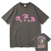 남자 Tshirts Bladee 333 힙합 트렌드 스케이트 드레인 갱 T 셔츠 재미있는 유니스진 힙 스터 캐주얼 Tshirt 남자 패션 예술 감각 230906