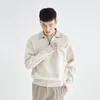 Men's Sweaters Stylish Men Knitwear Chest Pocket Skin-touch Knitted Pullover Loose Knitting Bottoming Sweater
