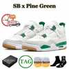 Basketbalschoenen 4s Sneakers Schoenen Dames Heren 4 Red Thunder Militair Zwart Cement Craft Midnight Navy Pine Green Frozen Moments Lightning White Oreo Black Cat Trainer