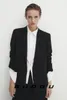 Ternos femininos francês minimalista pequeno terno jaqueta ajuste fino profissional entrevista de deslocamento
