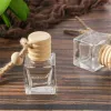 wholesale Bouteille de parfum suspendue pour voiture, diffuseur de désodorisant, bouteilles en verre vides pour huiles essentielles, ornements LL, vente en gros