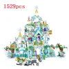 Flygplan Modle Building Blocks Friends Windsor Ice and Snow Series 1529pcs Aybly Castle Puzzle Assembled Children's Toy Gifts 230907