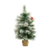 Décorations de Noël Branches d'aiguilles de pin Mini arbre artificiel ornement vacances pour maison bureau table année décor