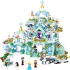 Modèle d'avion blocs de construction amis Windsor série glace et neige 1529 pièces Aubly château Puzzle assemblé cadeaux de jouets pour enfants 230907