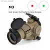 Teleskop M3 Red Green Dot Sight Optic Tactical Reflex Sight Scope Syner Teleskopjakt SCOPES Taktisk optik för pistolgevär SCOPE Q230907