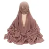 ヒジャーブのインスタントヘッドスカーフシフォンショール縫製インナーハット快適なイスラム教徒の女性イスラム下下着175x70cm 230512ドロップデリバリーFashio dhbqz