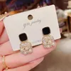 Boucles d'oreilles pendantes en strass pour femmes, bijoux à la mode, en perles délicates, cadeaux de fête pour filles coréennes, vente en gros