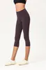 Calças ativas femininas capri macias leggings-cintura alta controle de barriga não transparente treino corrida ioga com logotipo