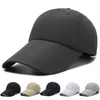 Gorras de bola Verano Hombres Mujeres Gorra de béisbol sólida Al aire libre Ajustable Snapback Transpirable Ligero Fino Sombrero para el sol Secado rápido Sombrero impermeable ala larga