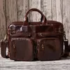 Backpack Multifunctional Travel Shoulder Handheld Briefcase Men 15.6 Inch Business Bag Leather Men's Wholesale