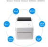 XP-420B Bluetooth WiFi USB Label Thermal Printer A6 Size Waybill AWB Print QR-kod från PC och smarttelefon