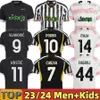 XXXL 4XL 23 24 Maglie da calcio per bambini Kit 2023 2024 POGBA KOSTIC T.WEAH DI MARIA Maillot Maglie Maglie da calcio VLAHOVIC MILIK CHIESA DANILO