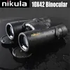 Telescopios Nikula 10X42 Binoculares Lll Telescopio de visión nocturna HD Impermeable Militar Compacto Binocular Zoom central de alta potencia para adultos Q230907