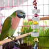 Andere Vogelbedarf 4 Stück Papagei Kauspielzeug Schnabel Schleifstein mit Glöckchen für Kauspielzeug Sittich Nymphensittich Hamster