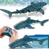 ElectricRC Animaux Puzzle interactif simulation télécommande requin charge longue portée parodie baleine jouet bateau pour enfants heureux vd65 230906