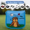 Inne produkty golfowe Golf Mallet Putter Cover Gopher Golf for Mallet Headcover z magnetycznym zamknięciem Elegancka haftowa skóra premium 230907