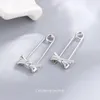 Stud Earrings S925 Sterling Silver Temperament Bow Pin Personalized Jewelry For Women