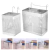 Kitchen Storage 2 Pcs Hanging Chopstick Holder Spoon Fork Wall Mounted Drying Rack Chopsticks Basket Stainless Steel Cutlery