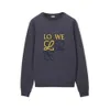 Lowe Round Designer Hoodie Original Quality New Embroidered Neck Sweater For Men And Women Loose Versatile Couple Long Sleeve Top