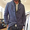 Herrtröjor Cardigan Coat Knitwear Designer Luxury Clothing Autumn and Winter Long Sleeve Single Breasted Regular Fit Fashionmale Top