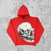 Hoodies masculinos 2023 crânio impressão gráfica super dalian hoodie para homem y2k goth punk harajuku rua grosso casal casual solto moletom