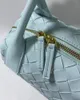 Bolso trenzado de moda para mujer, bolso Boston, bolso de hombro, bolsas de cosméticos, 30x11x21cm