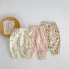 3pcs/lot baby leggings gestreepte pasgeboren baby broek zomer katoenen baby jongens broek unisex baby gril muggenpreventie broek 2626