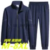 Herrspårsfall Winstand Plus Size 8xl Men's Tracksuit Suit New Ankomit Tracksuit Mens Casual Solid Solor Sweatpant Set Unisex Jogging Suit 2023 X0907