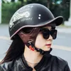 Casques de moto Fille Casque Moto Jet Square Drapeau Noir Rouge Bleu Taille XS-XL Homme Femme Véhicule Électrique Vélo