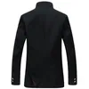 Men's Suits & Blazers 2021 Men Black Slim Tunic Jacket Single Breasted Blazer Japanese School Uniform College Coat334G