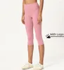 Calças ativas femininas capri macias leggings-cintura alta controle de barriga não transparente treino corrida ioga com logotipo