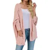 Giacche da donna Sciolto Sottile Tinta unita Maniche a pipistrello Cappotto ad H Cappotto lungo da donna Maglione Cardigan da donna lavorato a maglia