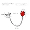 Brooches Fashionable Red Balloon With S.s Ceorcie Sailboat Chain Link Brooch Movie Child Interest Lapel Pins For Kids Bag Accessories