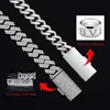 Hot Selling Drop Shipping 10mm 925 Sterling Silver Hip Hop Necklace Iced Out Diamond Moissanite Cuban Link Chain Hghvv