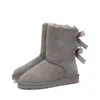 2023 Männer Frauen Mini Knöchel Schneestiefel Winter Hausschuhe Klassische Booties Khaki Schwarz Grau Braun Damen Outdoor Schuhe