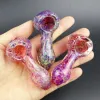 Pink Glass Beautiful Cute Smoking Pipes Pyrex Oil Burner Hand Heady Pipe for Herb Tobacco Smoking ZZ