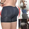 Underpants Men Fake Buttocks Underwear Seamless Tummy Control Shaper Sexy Ass BuLift Boxers Hip Up Padded BuPush Panties Short Bla218Q