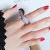 Wedding Rings Vintage Lab Diamond Ring 925 sterling silver Party band for Women Bridal Engagement Jewelry Gift 230906