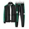 Herren-Trainingsanzüge 2023 Neue Herren-Trainingsanzug mit Reißverschluss, Jacke und Jogginghose, 2-teiliges Set, Frühling, männlich, modisch, Sport, kompletter Anzug, Streetwear, Herren-Sweatsuit x0907