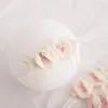 Hår tillbehör baby flicka elastiska blomma pannband prinsessa spädbarn pografi hand gjord född huvudbonader po props för