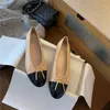 Kvinnliga berömda balettlägenheter Designer Shoe Platform Ballerina Spring and Autumn Luxurys Dance Loafers Casual Lady Womens Boat Shoe Storlek 34-42