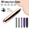 Powerful 10 Speed Bullet Dildo Vibrator Sex Toys for Women Maturbator USB Charge AV Stick G-Spot Massager Clitoris Stimulator